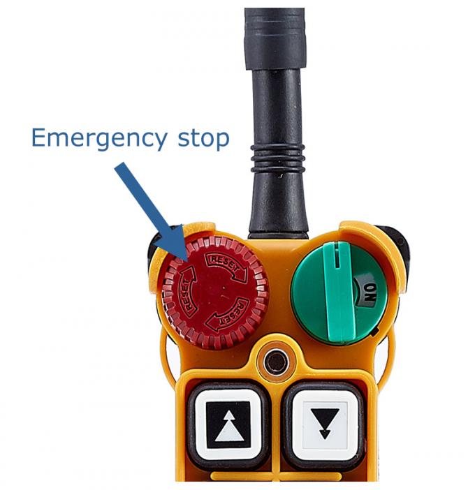 Remote Control With Estop Industrial radio remote controller EMS emergency stop