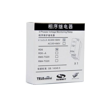 CBR RD6 3 Phase Sequence Relay 200-500V Phase Sequence Protection Relay