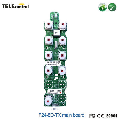 Tele Crane remote controller F24-8S emitter main PCB board with 8 double speed buttons