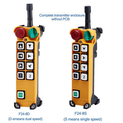 A24-8D 8 dual double speed push buttons radio remote control system F24-8D-TX emitter
