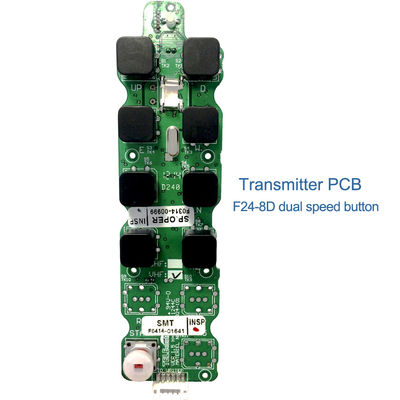 Telecontrol remote control F24-8D transmitter main board PCB wiht 8 dual speed keys