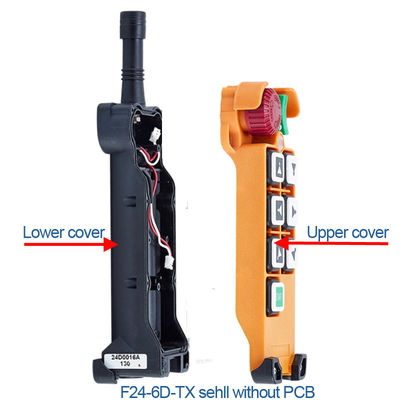 telecontrol 6 double speed pushbuttons F24-6D EOT crane remote controller transmitter enclosure