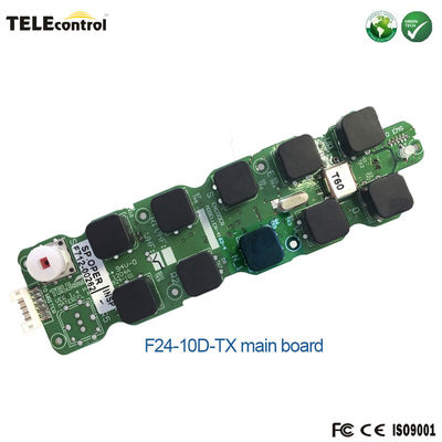 Telecontrol F24-10D industrial remote control system emitter main board with 10 dual speed buttons
