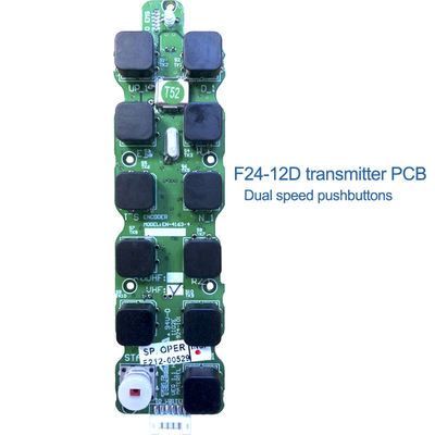 F24-12S Transmitter PCB Single Speed Push Buttons Crane Remote Control Main PCB