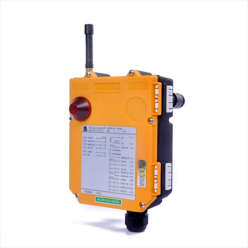 220 Remote Control DC12-24V Telecrane Remote Control F24-8D AC36V 220V RF Hoist Crane ...