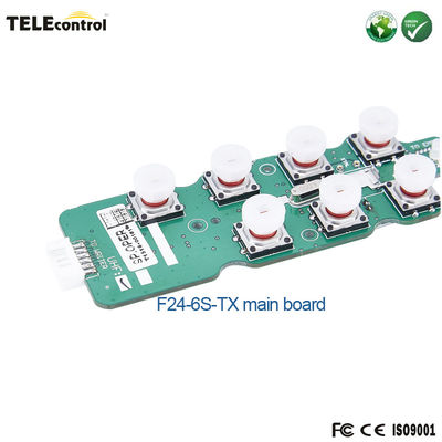 Telecontrol 6 single speed push buttons cordless remote control F24-6S-TX transmitter main board