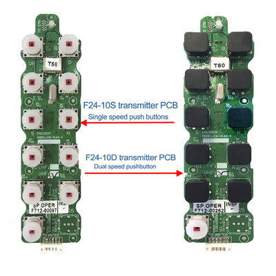 F24-10S Remote Control Spare Parts Telecontrol Industrial Remote Control Transmitter PCB